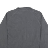 STARTER Mens Grey Plain Full Zip Pullover Basic Knit L Sportswear Essentials