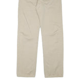 LEVIS Mens Regular Fit Beige Cotton Blend Trousers W32 L30 Casual Button Closure
