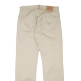 LEVIS Mens Regular Fit Beige Cotton Blend Trousers W32 L30 Casual Button Closure