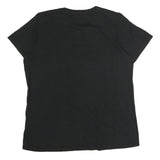 CHAMPION Mens Black XL Graphic T-Shirt Short Sleeve Crew Neck Logo Printed