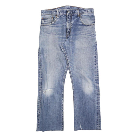 LEVI'S 517 Mens Jeans Blue Regular Bootcut Denim Medium W32 L28 Classic Fit Zip