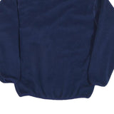 Mens Navy Blue Contrast Red High Neck Polyester Blend Pullover Jumper L Casual