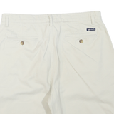 CHAPS Mens Shorts White Casual M W34 Classic Cotton Blend Summer