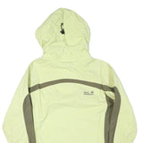 JACK WOLFSKIN Womens Yellow & Green Outdoor Jacket UK 8 Polyester Blend Zip