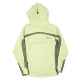 JACK WOLFSKIN Womens Yellow & Green Outdoor Jacket UK 8 Polyester Blend Zip
