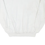TEASE Mens White Harvest Time Produce Cotton Blend Crew Neck Sweatshirt L