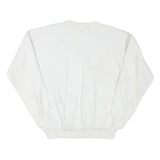 TEASE Mens White Harvest Time Produce Cotton Blend Crew Neck Sweatshirt L