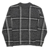 ALIA Womens Black Jumper Patterned Round Neck Basic Knit S Lightweight Soft