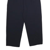 EMPORIO ARMANI Womens Regular Black Trousers W30 L28 Zip Classic Stylish