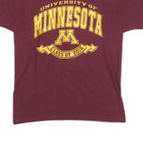 RUSSELL ATHLETIC Mens Maroon University Of Minnesota Graphic T-Shirt M Short