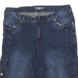 MOUNTAIN RIDGE Mens Denim Blue Casual Shorts XL W38 Cotton Blend