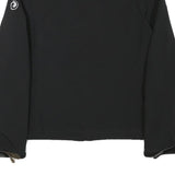 SHERPA Womens Black Zip Jacket S Polyester Blend Plain Outdoor Casual