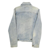 LEVI'S Mens Blue Denim Jacket S Cotton Blend Button Closure Classic Style