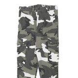Womens Lined Relaxed Cotton Blend Camouflage Cargo Trousers W28 L25 Casual