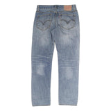 LEVI'S 501 Mens Slim Blue Denim Medium W31 L29 Classic Zip Jeans