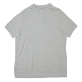 POLO RALPH LAUREN Mens Grey Short Sleeve Plain XL Cotton Blend Polo Shirt