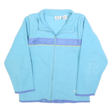 WILSON Womens Blue & Purple Plain Jumper Full Zip M Polyester Casual Comfort