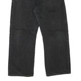 GUESS Mens Relaxed Black Denim W34 L28 Casual Zip Cotton Blend Jeans