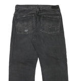 GUESS Mens Relaxed Black Denim W34 L28 Casual Zip Cotton Blend Jeans