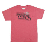 NFL Mens Red San Francisco 49ers Graphic T-Shirt L Short Sleeve Crew Neck