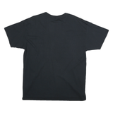 ROTIC JUSTICE Mens Black Graphic Print XL Short Sleeve Crew Neck Cotton Blend