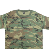 TEE SWING Mens Green Brown Camo Graphic T-Shirt XL Short Sleeve Crew Neck
