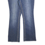 PAISLEY SKY Womens Regular Fit Blue Stretch Denim Bootcut Jeans W36 L30 Crystal