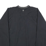 NIKE Mens Black Pullover Sweatshirt L V-Neck Lightweight Sportswear