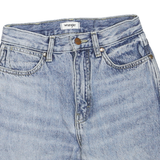 WRANGLER Womens Denim Blue Casual Shorts XS W26 Raw Hem Cotton Blend