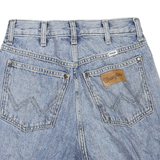 WRANGLER Womens Denim Blue Casual Shorts XS W26 Raw Hem Cotton Blend