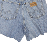 WRANGLER Womens Denim Blue Casual Shorts XS W26 Raw Hem Cotton Blend