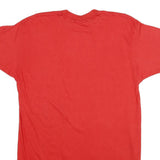 JC PENNEY Mens Red XL Short Sleeve Crew Neck Plain Cotton Blend T-Shirt