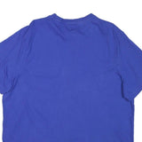 CHAMPION Mens Blue Cotton Blend Graphic T-Shirt 2XL Short Sleeve Crew Neck Large