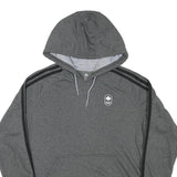 NIKE Womens Grey Canada Hoodie L Olympic Logo Polyester Blend