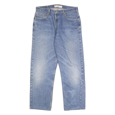 LEVI'S 505 Mens Jeans Blue Regular Straight Denim Medium W32 L29 Classic Fit Zip