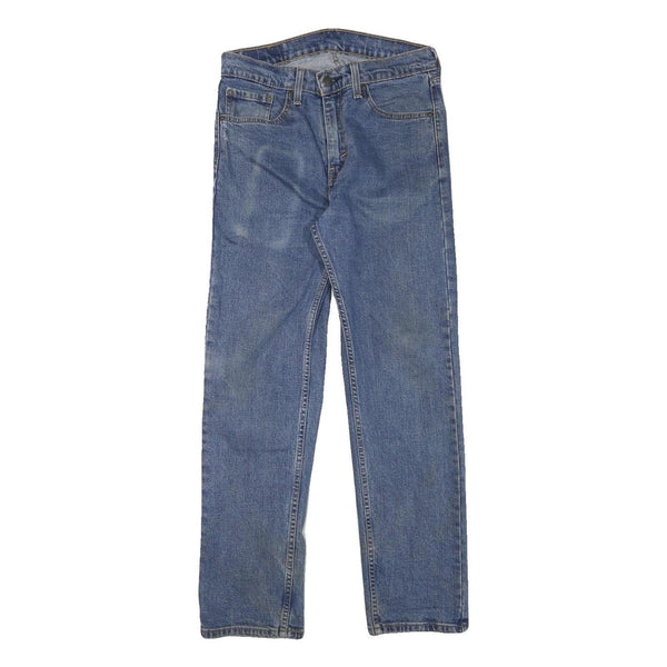 LEVI'S 505 Mens Jeans Blue Regular Straight Denim Medium W28 L28 Classic Zip