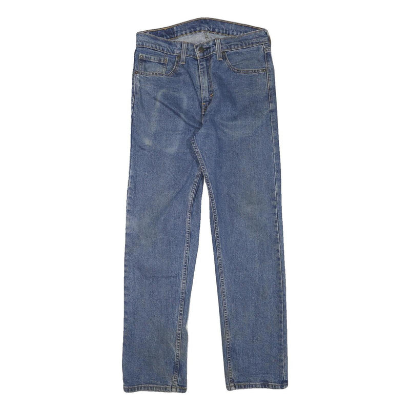 LEVI'S 505 Mens Jeans Blue Regular Straight Denim Medium W28 L28 Classic Zip
