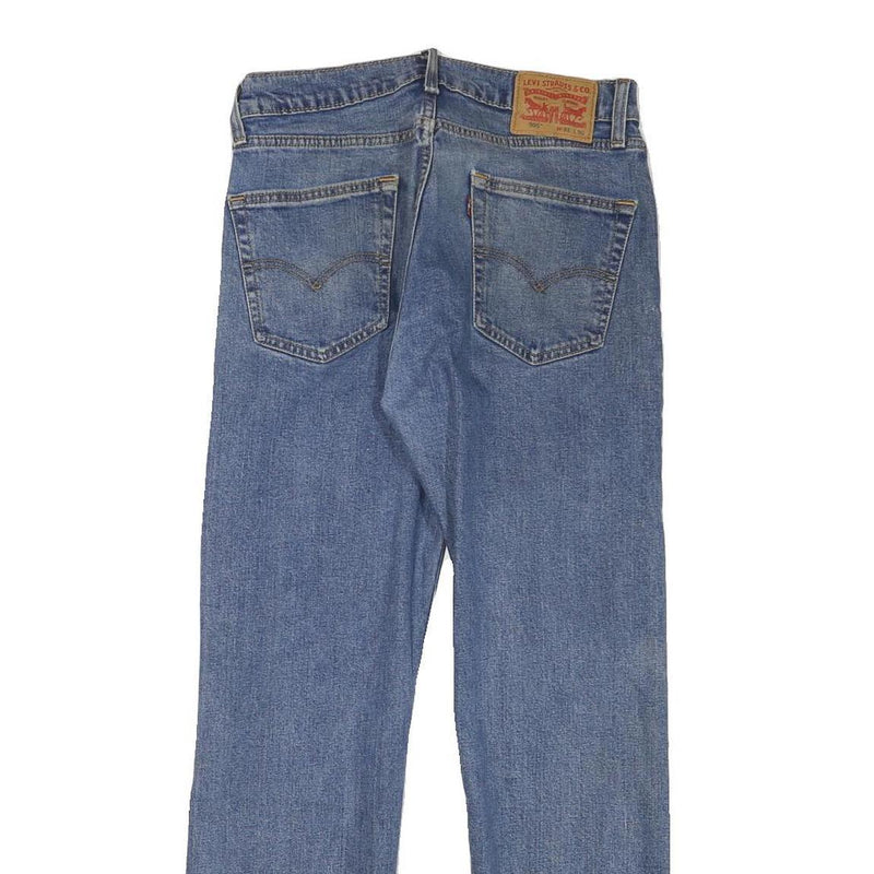 LEVI'S 505 Mens Jeans Blue Regular Straight Denim Medium W28 L28 Classic Zip