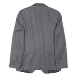 ZARA MAN Mens Grey Button Jacket S Polyester Blend Classic Tailored Plain