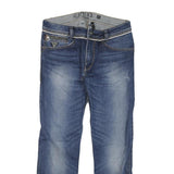 GUESS Womens Regular Blue Denim Medium Wash Jeans W30 L27 Stylish Zip Closure