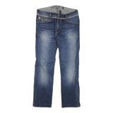 GUESS Womens Regular Blue Denim Medium Wash Jeans W30 L27 Stylish Zip Closure