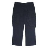 DICKIES Mens Polyester Blend Navy Regular Cargo Trousers W36 L30 Workwear Zip