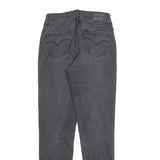 LEVI'S 721 Womens Jeans Black Slim Skinny Denim W28 L32 Classic Style Zip