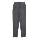 LEVI'S 721 Womens Jeans Black Slim Skinny Denim W28 L32 Classic Style Zip