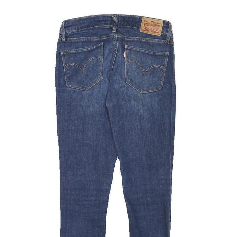 LEVI'S 711 Womens Slim Skinny Denim Medium W26 L27 Jeans Zip Cotton Blend