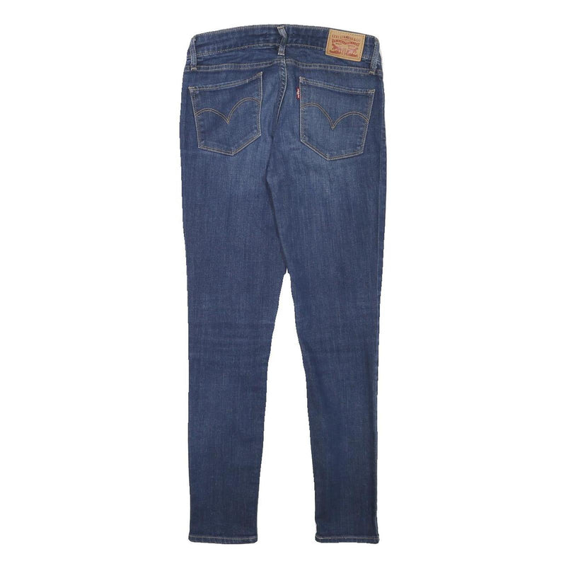 LEVI'S 711 Womens Slim Skinny Denim Medium W26 L27 Jeans Zip Cotton Blend