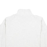 NEWPORT Womens White Bear Embroidered Plain Cotton Pullover Jumper S Casual