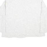 NEWPORT Womens White Bear Embroidered Plain Cotton Pullover Jumper S Casual