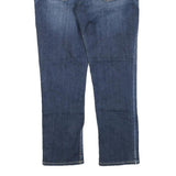 BE ROCK Womens Regular Fit Blue Denim Jeans W32 L25 Embroidered Pockets