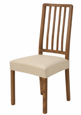 Anyseat Beige PU Leather Chair Cover – Slipcover for Dining, Kitchen, Hotel, Banquet & Living Room Chairs